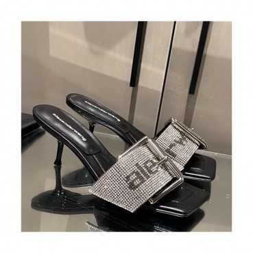 Alexander Wang 2021 Women's Leather High Heel Slipper - 알렉산더왕 2021 여성용 레더 하이힐 슬리퍼,Size(225