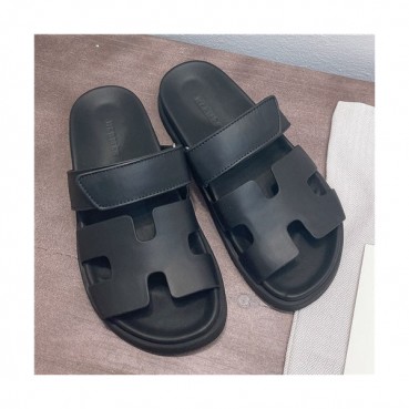 Hermes 2021 Women's Leather Slipper - 에르메스 2021 여성용 레더 슬리퍼,Size(225