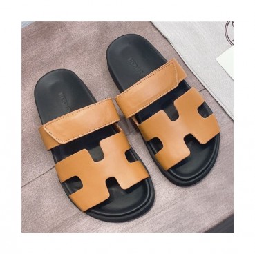 Hermes 2021 Women's Leather Slipper - 에르메스 2021 여성용 레더 슬리퍼,Size(225