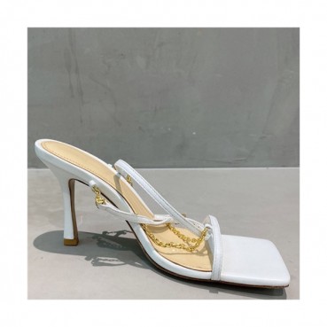 Bottega Veneta 2021 Women's Leather High Heel Sandal - 보테가베네타 2021 여성용 레더 하이힐 샌들,Size(225