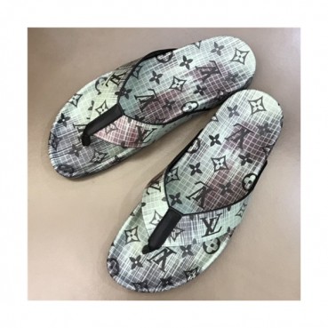 Louis Vuitton 2021 Men's Leather Slipper - 루이비통 2021 남성용 레더 슬리퍼,Size(240