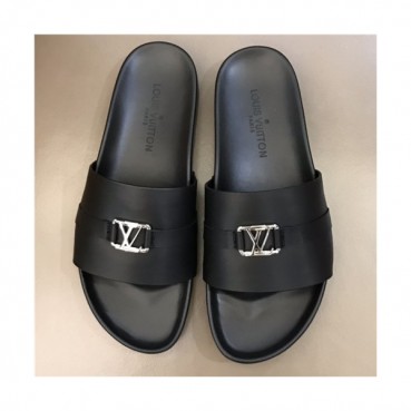 Louis Vuitton 2021 Men's Leather Slipper - 루이비통 2021 남성용 레더 슬리퍼,Size(240