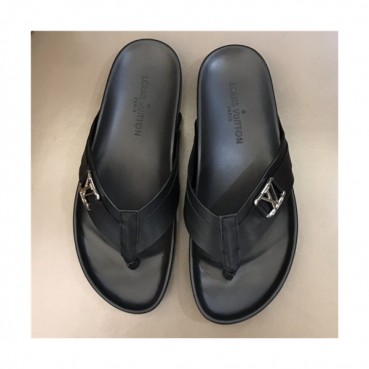 Louis Vuitton 2021 Men's Leather Slipper - 루이비통 2021 남성용 레더 슬리퍼,Size(240