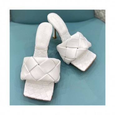 Bottega Veneta 2021 Women's Leather High Heel Slipper - 보테가베네타 2021 여성용 레더 하이힐 슬리퍼,Size(225