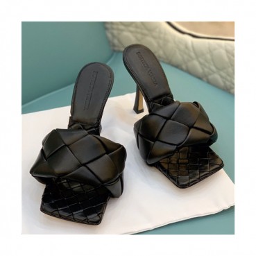 Bottega Veneta 2021 Women's Leather High Heel Slipper - 보테가베네타 2021 여성용 레더 하이힐 슬리퍼,Size(225