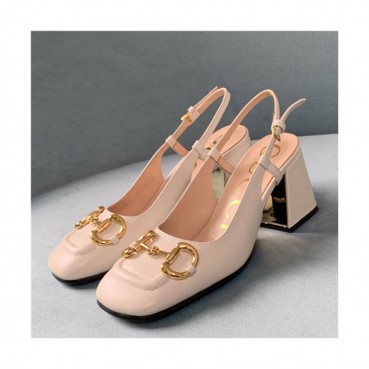 Gucci 2021 Women's Leather High Heel Sandal - 구찌 2021 여성용 레더 하이힐 샌들,Size(225