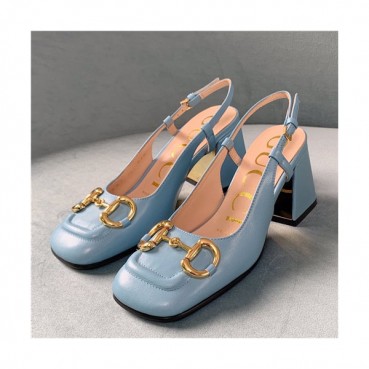 Gucci 2021 Women's Leather High Heel Sandal - 구찌 2021 여성용 레더 하이힐 샌들,Size(225