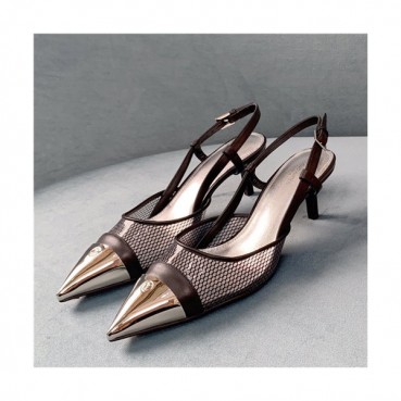 Louis Vuitton 2021 Women's Leather High Heel Slipper - 루이비통 2021 여성용 레더 하이힐 슬리퍼 ,Size(225