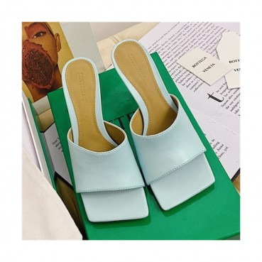 Bottega Veneta 2021 Women's Stretch Leather High Heel Slipper - 보테가베네타 2021 여성용 스트레치 레더 하이힐 슬리퍼,Size(225