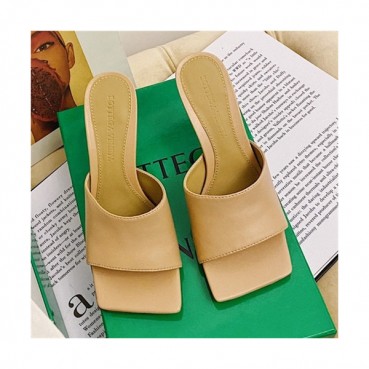 Bottega Veneta 2021 Women's Stretch Leather High Heel Slipper - 보테가베네타 2021 여성용 스트레치 레더 하이힐 슬리퍼,Size(225