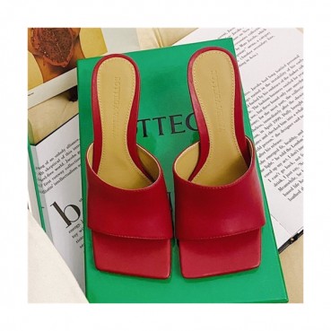 Bottega Veneta 2021 Women's Stretch Leather High Heel Slipper - 보테가베네타 2021 여성용 스트레치 레더 하이힐 슬리퍼,Size(225