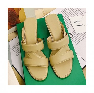 Bottega Veneta 2021 Women's The Band Leather High Heel Slipper - 보테가베네타 2021 여성용 더 밴드 레더 하이힐 슬리퍼,Size(225