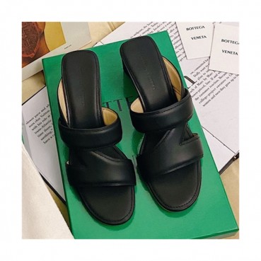 Bottega Veneta 2021 Women's The Band Leather High Heel Slipper - 보테가베네타 2021 여성용 더 밴드 레더 하이힐 슬리퍼,Size(225