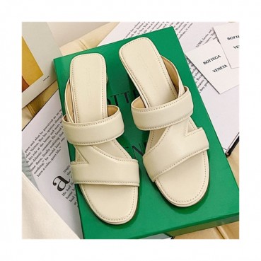 Bottega Veneta 2021 Women's The Band Leather High Heel Slipper - 보테가베네타 2021 여성용 더 밴드 레더 하이힐 슬리퍼,Size(225
