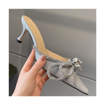 Mach & Mach 2021 Women's Silk High Heel Sandal - 마하앤마하 2021 여성용 실크 하이힐 샌들,Size(225