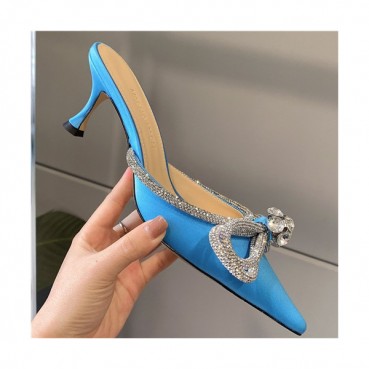 Mach & Mach 2021 Women's Silk High Heel Sandal - 마하앤마하 2021 여성용 실크 하이힐 샌들,Size(225