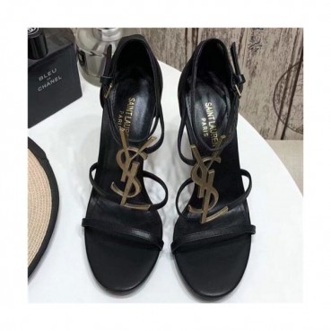 Saint Laurent 2021 Women's Leather High Heel Sandal - 입생로랑 2021 여성용 하이힐 샌들,Size(225