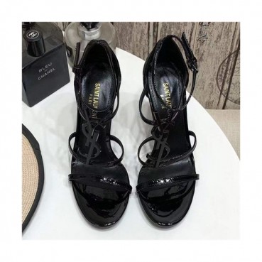 Saint Laurent 2021 Women's Leather High Heel Sandal - 입생로랑 2021 여성용 하이힐 샌들,Size(225
