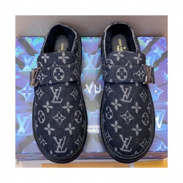 Louis Vuitton 2020 Men's Wool Slipper - 루이비통 2020 남성용 울 슬리퍼,Size(240
