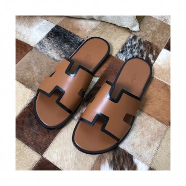 Hermes 2020 Mens Leather Slipper -  에르메스 2020 남성용 레더 슬리퍼 HERS0322,Size(240 