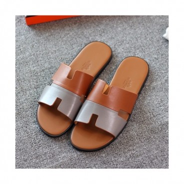 Hermes 2020 Mens Epsom Leather Slipper -  에르메스 2020 남성용 엡송 레더 슬리퍼 HERS0320,Size(245 