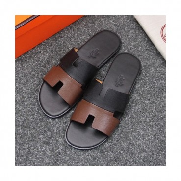 Hermes 2020 Mens Epsom Leather Slipper -  에르메스 2020 남성용 엡송 레더 슬리퍼 HERS0317,Size(245 