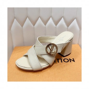 Louis Vuitton 2019 Ladies Leather Slipper - 루이비통 2019 여성용 레더 슬리퍼 LOUS0274.Size(225 