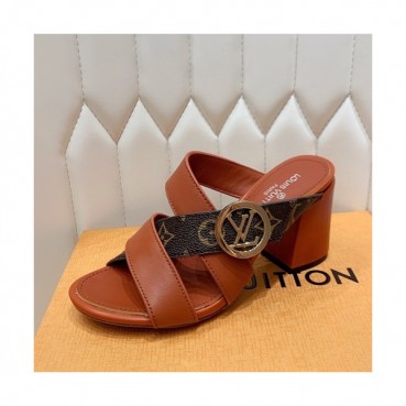 Louis Vuitton 2019 Ladies Leather Slipper - 루이비통 2019 여성용 레더 슬리퍼 LOUS0271.Size(225 