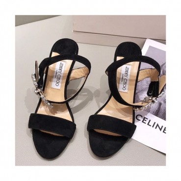 Jimmy Choo 2019 Ladies Suede High Heel Sandal - 지미츄 2019 여성용 스웨이드 하이힐 샌들, JIMS0072.Size(225 