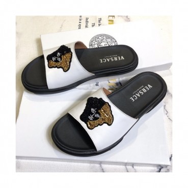 Versace  2019 Mens Leather Slipper - 베르사체 2019  남성용 레더 슬리퍼 VERS0049.Size(240 