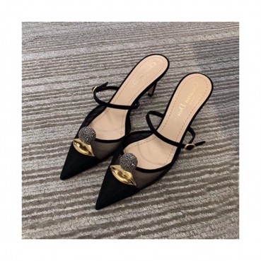 Dior 2019 Ladies Middle Heel Slipper - 디올 2019 여성용 미들힐 슬리퍼 DIOS0094,Size(225