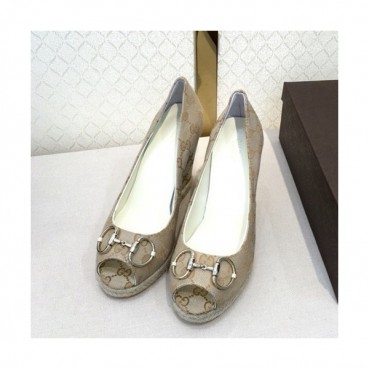 Gucci 2019 Ladies Canvas Wedge Sandal - 구찌 2019 여성용 캔버스 웨지 샌들, GUCS0268.Size(225 