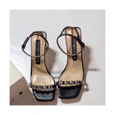 Sergio Rossi  2019 Ladies Middle Heel Sandal- 세르지오 로시 2019 여성용 미들힐 샌들 SERS0006.Size(225 
