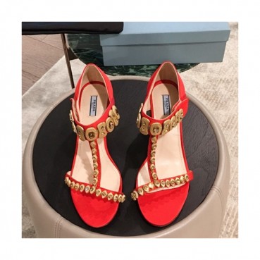 Prada 2019 Ladies Middle Heel Sandal - 프라다 2019 여성용 미들힐 샌들 PRAS0144.Size(225 