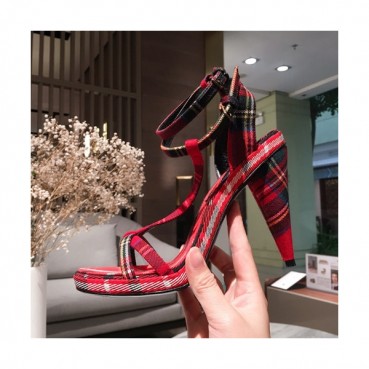 Burberry 2019 Ladies High Heel Sandal - 버버리 2019 여성용 하이힐 샌들 BURS0027,Size(225 