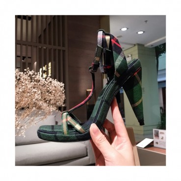 Burberry 2019 Ladies High Heel Sandal - 버버리 2019 여성용 하이힐 샌들 BURS0026,Size(225 