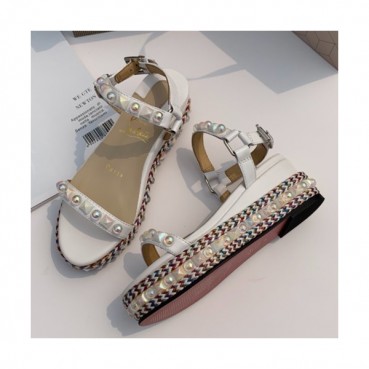Christian Loubutin 2019 Leather Sandal - 크리스챤 루부탱 2019 여성용 레더 샌들,CLS0034.Size (225 