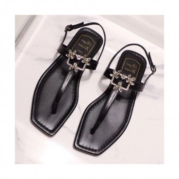 Roger Vivier 2019 Ladies Leather Sandal - 로저비비에 2019 여성용 레더 샌들 RVS0103.Size(225 