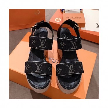 Louis Vuitton 2019 Ladies Wedge Sandal - 루이비통 2019 여성용 웨지 샌들 LOUS0242,Size(225 