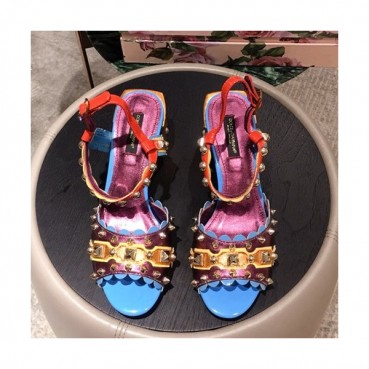 Dolce&Gabbana  2019 Ladies Middle Heel Sandal - 돌체앤가바나 2019 여성용 미들힐 샌들, DGS0050.Size(225 