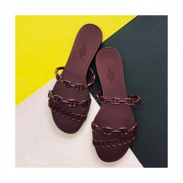 Hermes 2019 Ladies PVC Slipper - 에르메스 2019 여성용 PVC 슬리퍼 HERS0213,Size(225 