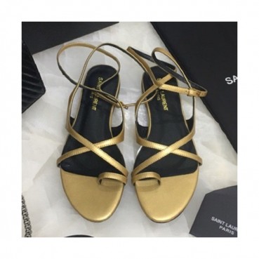 Saint Laurent 2019 Ladies Leather Sandal - 입생로랑 2019 여성용 레더 샌들,SLS0048.Size(225 