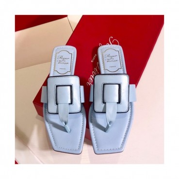 Roger Vivier 2019 Ladies Leather Slipper - 로저비비에 2019 여성용 레더 슬리퍼 RVS0079.Size(225 