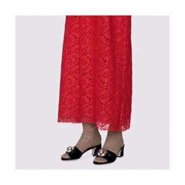 Gucci 2019 Ladies Velvet Middle Heel Slipper - 구찌 2019 여성용 벨벳 미들힐 슬리퍼, GUCS0224.Size(225 