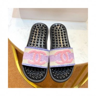 Chanel 2019 Ladies Tweed Slipper - 샤넬 2019 여성용 트위드 슬리퍼 CHAS0318.Size(225 