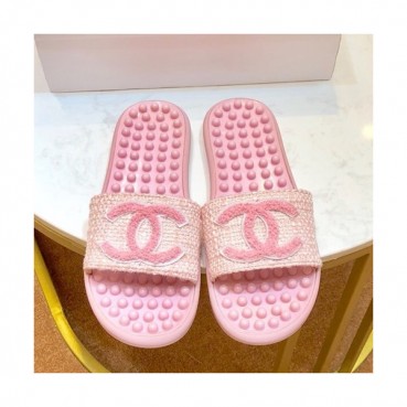 Chanel 2019 Ladies Tweed Slipper - 샤넬 2019 여성용 트위드 슬리퍼 CHAS0317.Size(225 