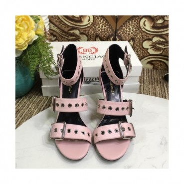Balenciaga 2019 Ladies Leather High Heel Sandal - 발렌시아가 2019 여성용 레더 하이힐 샌들 BALS0036.Size(225 