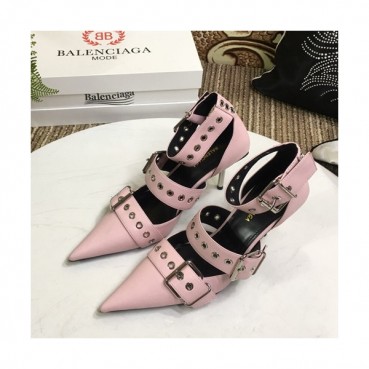 Balenciaga 2019 Ladies Leather High Heel Sandal Slingback - 발렌시아가 2019 여성용 레더 하이힐 샌들 슬링백 BALS0032.Size(225 