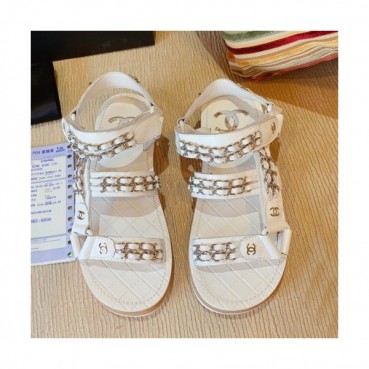 Chanel 2019 Ladies Leather Sandal - 샤넬 2019 여성용 레더 샌들 CHAS0306.Size(225 