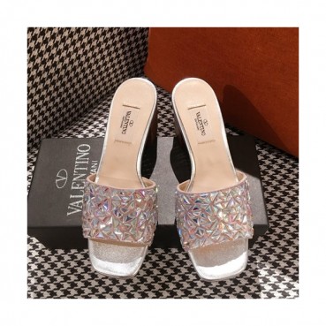 Valentino 2019 Ladies Middle Heel Slipper - 발렌티노 2019 여성용 미들힐 슬리퍼 VTS0087.Size(225 
